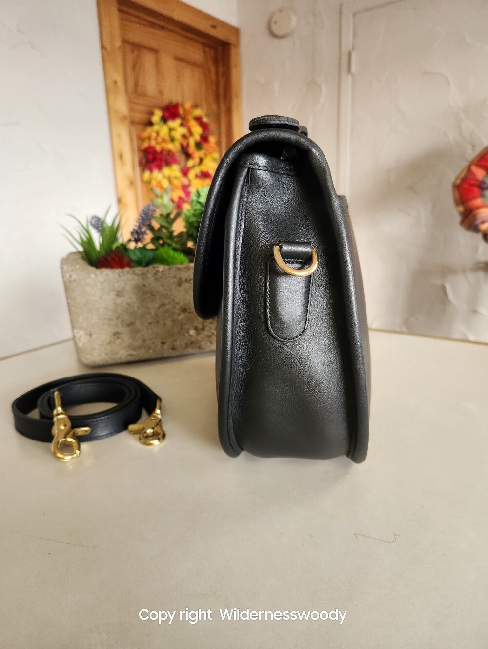 Coach Plaza Bag - The Bistro Bag, #9865 Black, 1980's To Early 1990's, Large - Picture 8 of 16